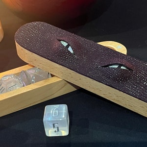 Mystery Mimic Dice Vault | Dungeons and Dragons | Leather | DnD Dice Vault | Gifts for DM | RPG Gift | Burgundy