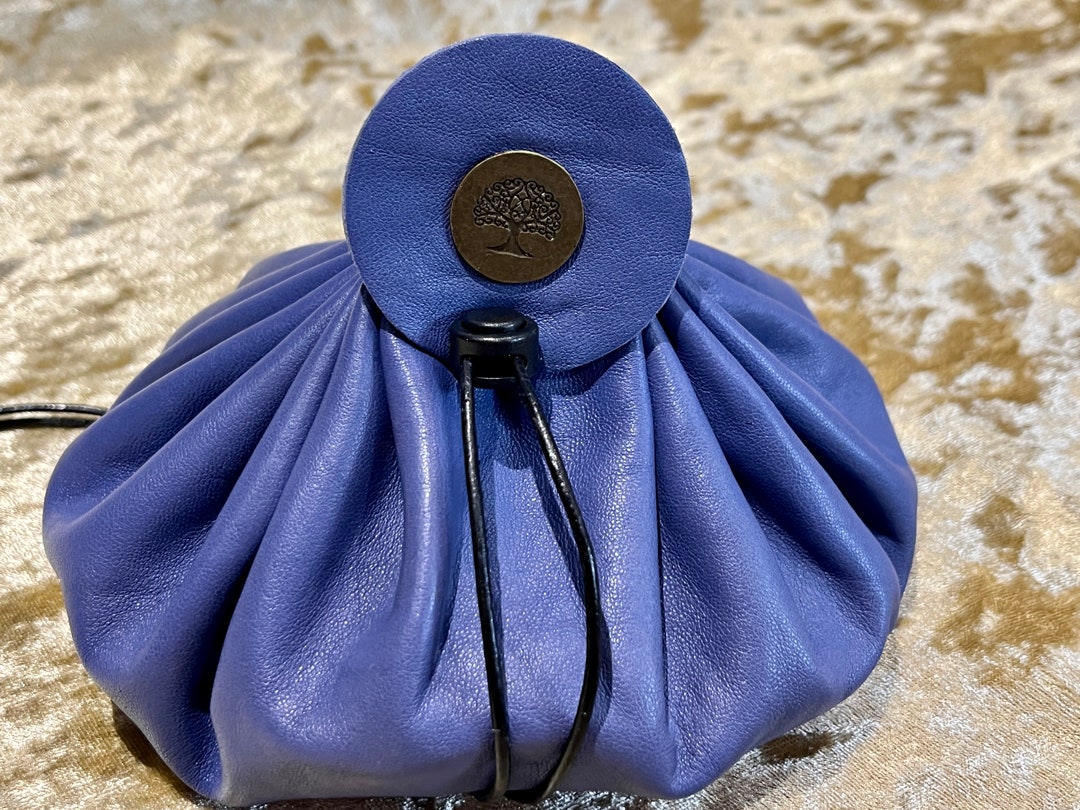Leather Dice Bag Pouch for Dungeons and Dragons, RPG and Cosplay