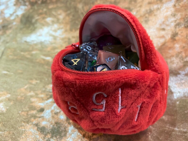 Dungeons and Dragons plush D20 Regular Dice Bag DnD Dicebag Etsy