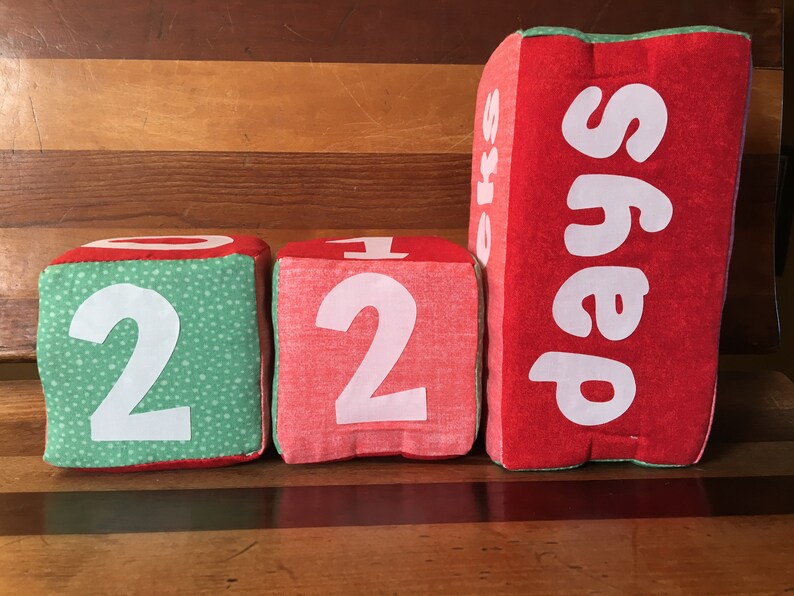 Baby Milestone Blocks, Soft Fabric Blocks, Baby Picture Props, Baby