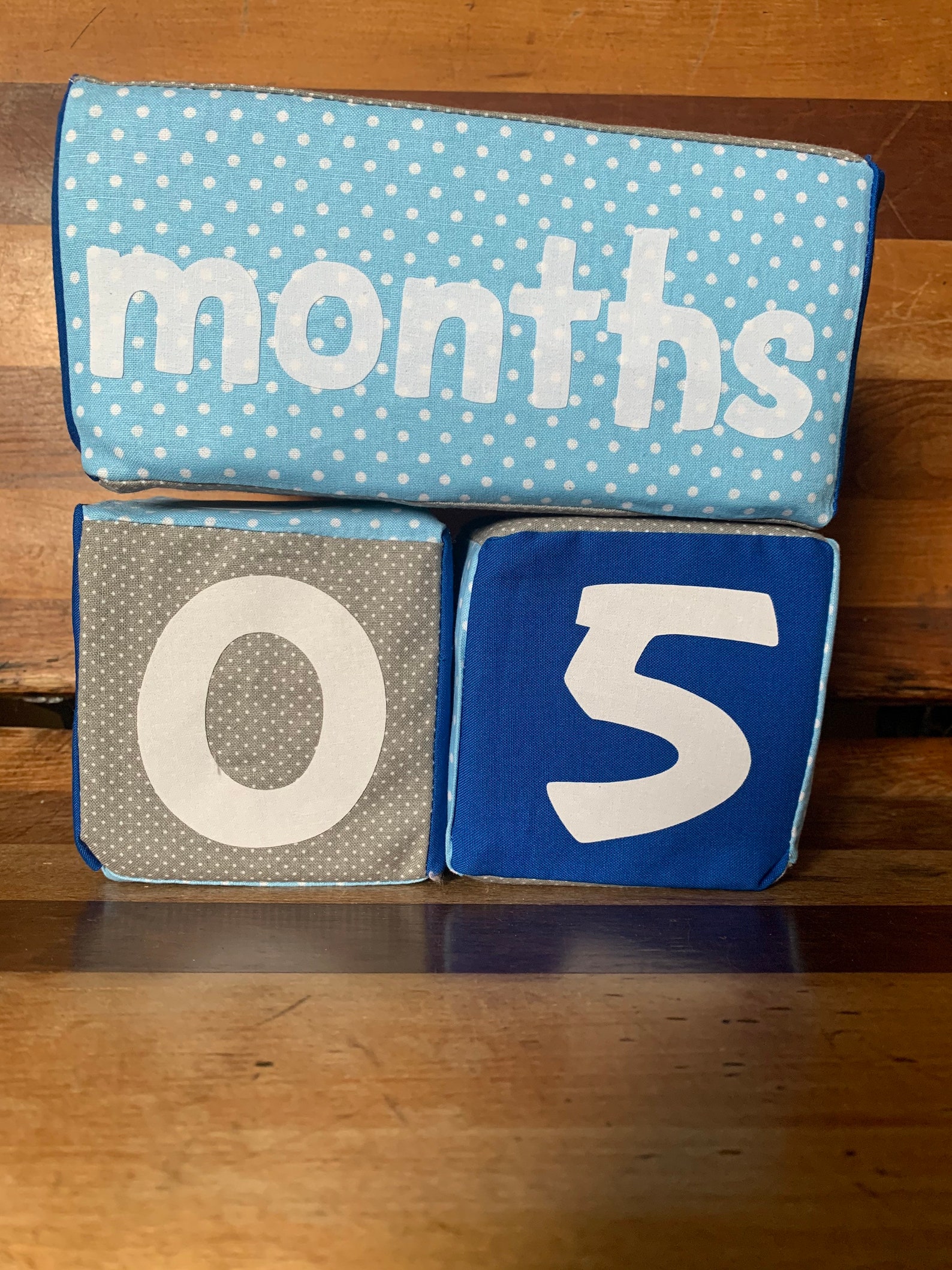 Baby Milestone Blocks Soft Fabric Blocks Baby Picture Props Etsy