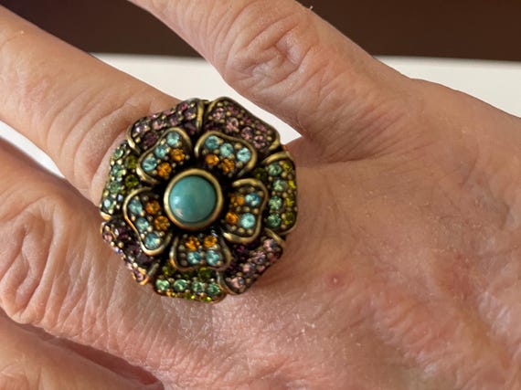 Heidi Daus Bold Statement Ring with Case - image 2