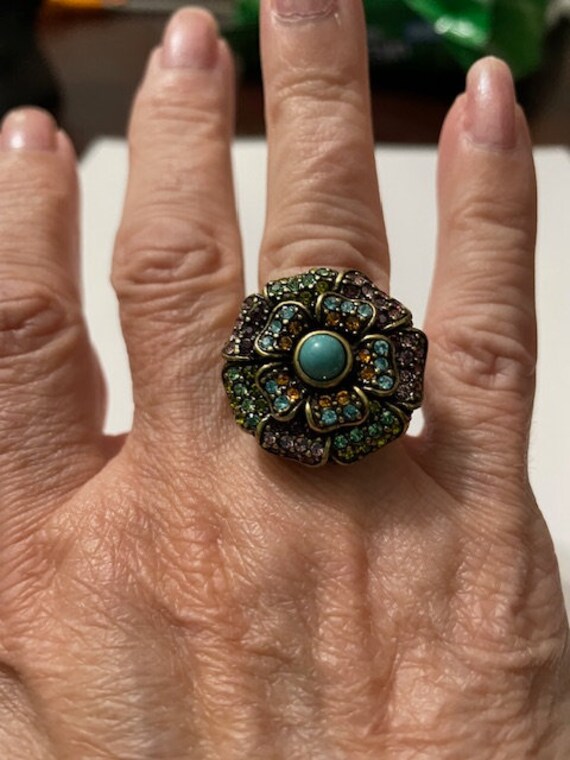 Heidi Daus Bold Statement Ring with Case - image 3