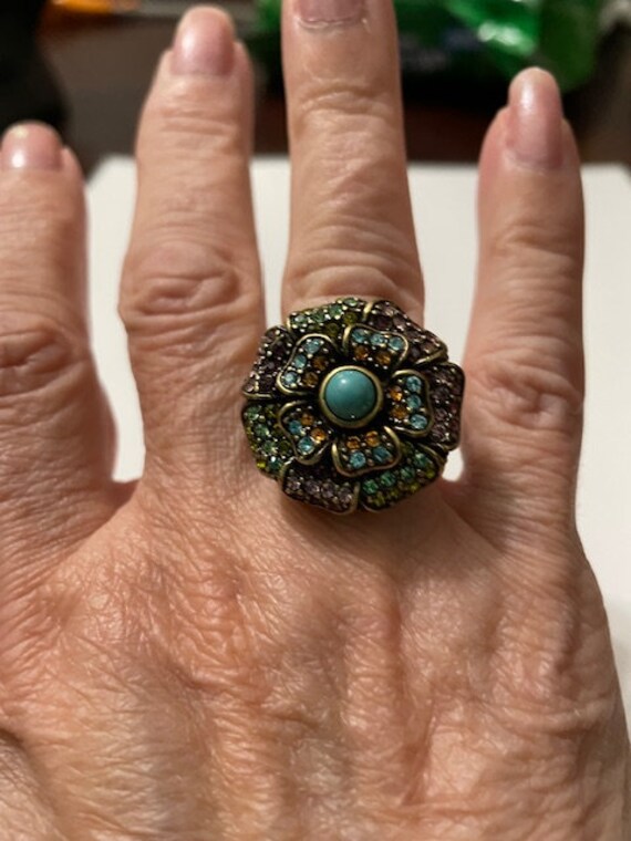 Heidi Daus Bold Statement Ring with Case - image 5