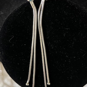 Vintage Sterling Silber flüssige silberne Tropfen Ohrringe. Tolles Geschenk für Sie. Geburtstag, Abschlussball oder Abschluss!