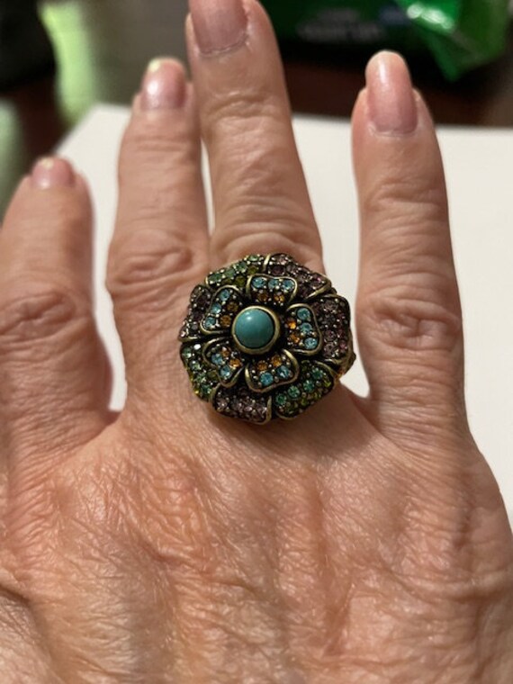 Heidi Daus Bold Statement Ring with Case - image 7