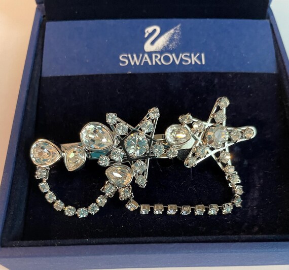 Swarovski Star Hair Clip: Silver Celestial Barrette - Etsy display picture 2