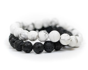 Distance Bracelets | His and Her Bracelet | Distance Bracelet | I Lava You | Lava Rock Bracelet | Essential Oil Bracelet | Essential Oils
