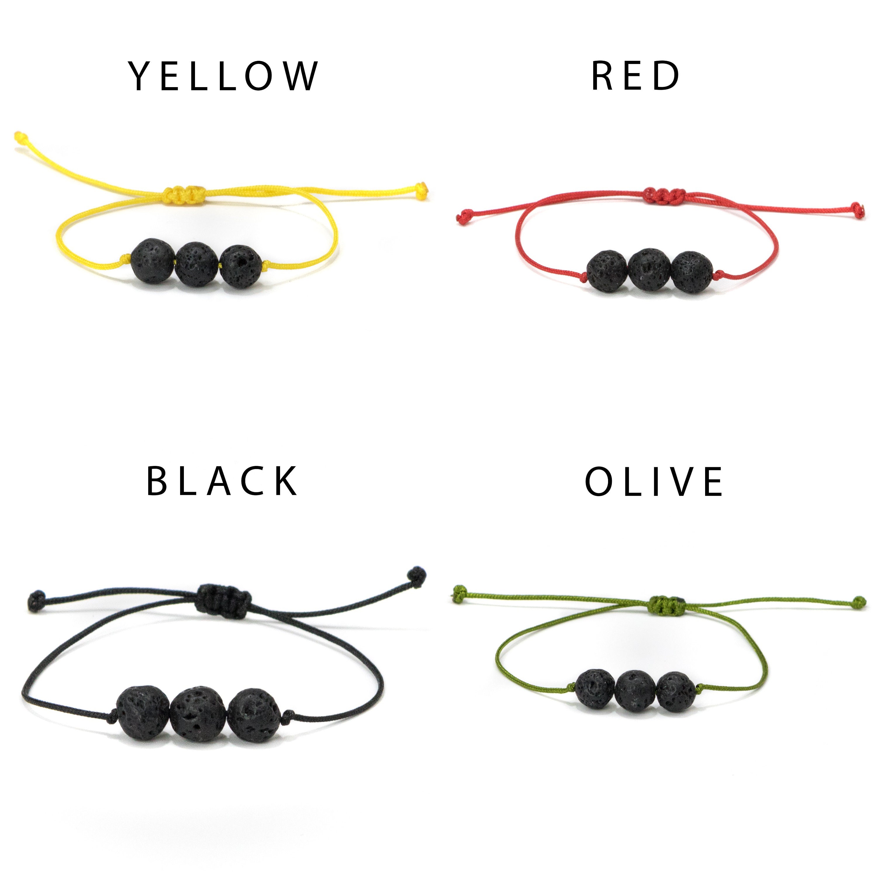 3 Pack String Bracelet Essential Oil Bracelet Anxiety Etsy