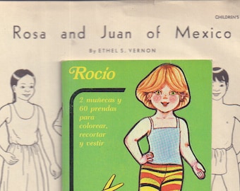 Vintage Mexico Paper Dolls