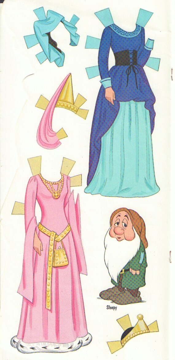 snow white paper doll