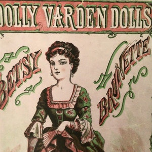 Antique Dolly Varden Paper Doll