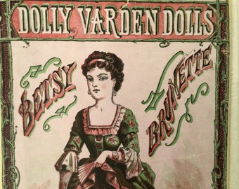 Antique Dolly Varden Paper Doll