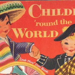 Vintage Kinder 'Round the World Paper Dolls