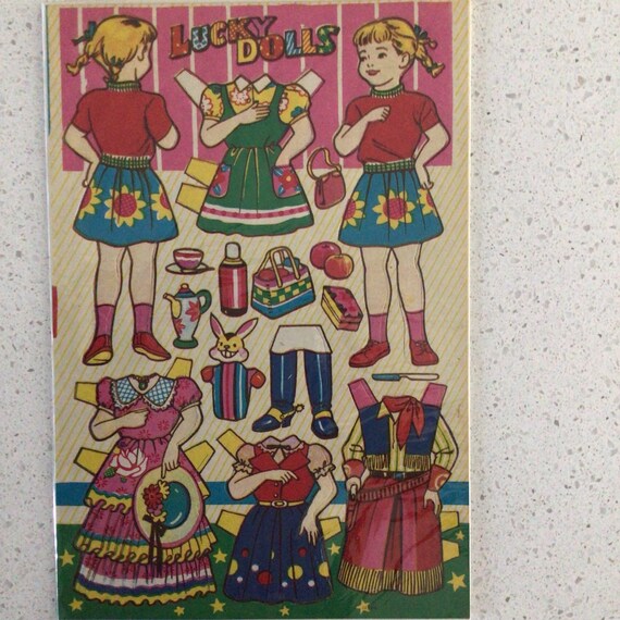 VINTAGE UNCUT 1948 DOLL HOUSE PAPER DOLLS~#1 REPRODUCTION