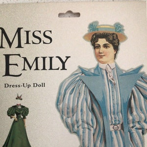 Bambola di carta vintage Miss Emily Boston Herald