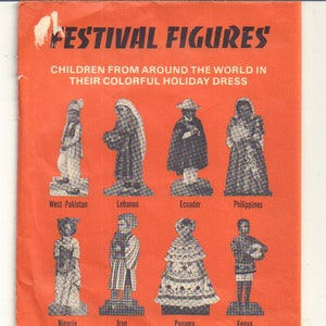 Vintage Festival UNICEF Paper Figures