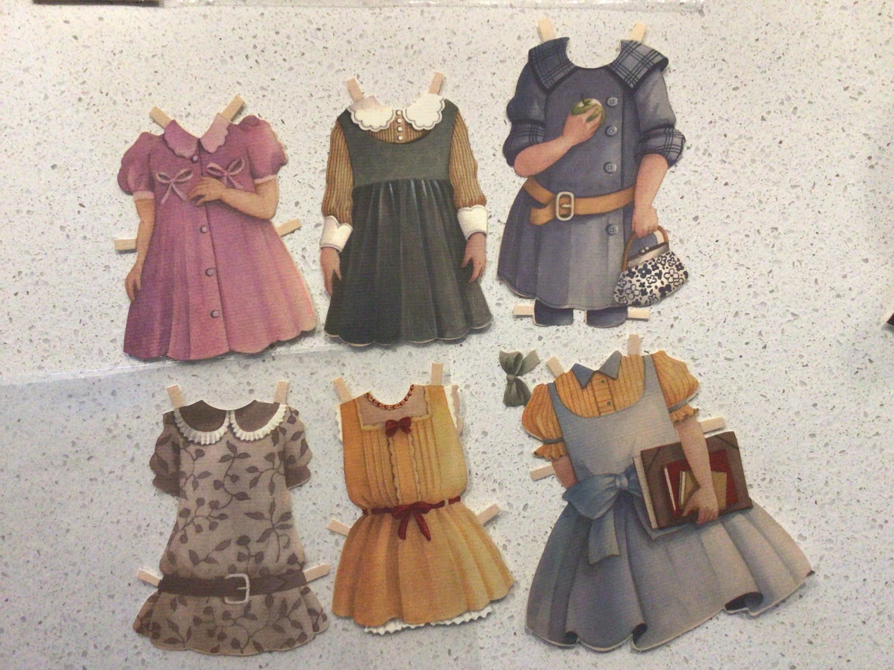 Vintage Die Cut Paper Doll Set - Etsy