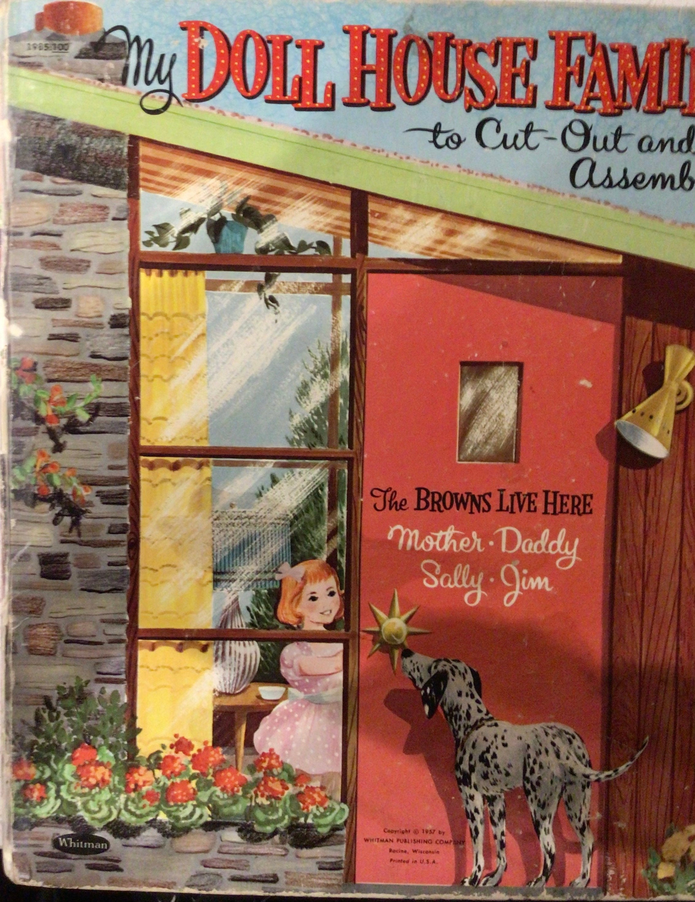 Vintage Paper Doll House Family - Ets…