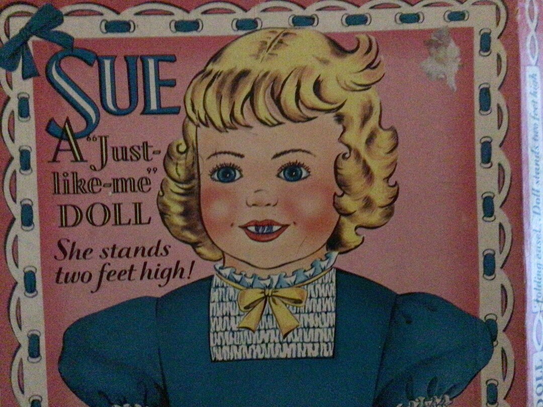 Vintage Two Foot Paper Doll in Box Etsy