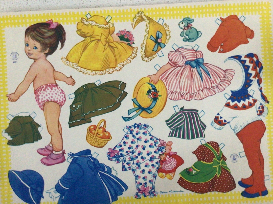 Vintage Children Paper Doll Sheets 