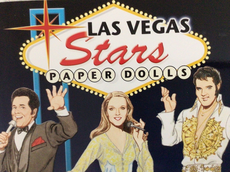 Las Vegas Stars Paper Doll Book - Etsy
