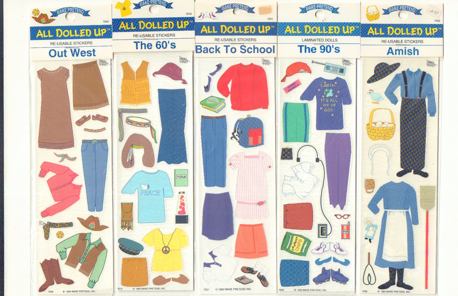Vintage Sticker Paper Dolls Etsy Sweden