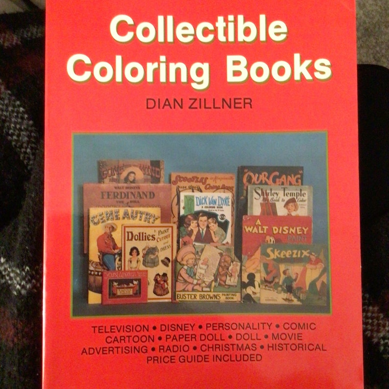 Collectible Colouring Books Reference Book - Etsy