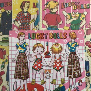 Vintage Fifties Japanese Paper Dolls