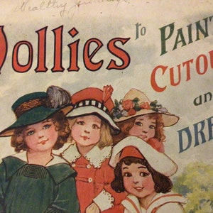 Vintage Dollies to Paint Cutout & Dress