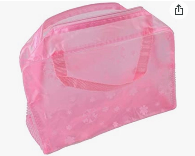 12 Plastic Flower Cosmetic Bags - Etsy