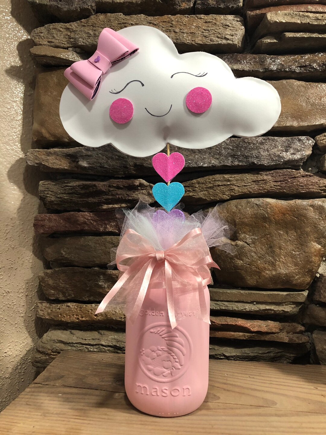 Cloud Centerpiece Set of 3 Etsy