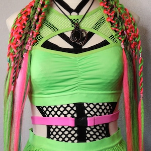 2X - Festival Braided Rave Hair Extensions (Hair Elastic)