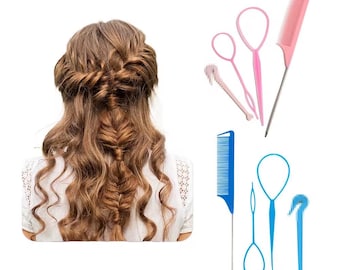 Hair braiding tools kit