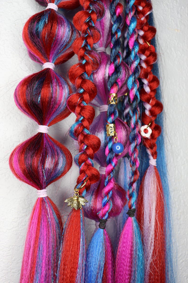 Festival Braid Tie-in Hair Extensions - Etsy