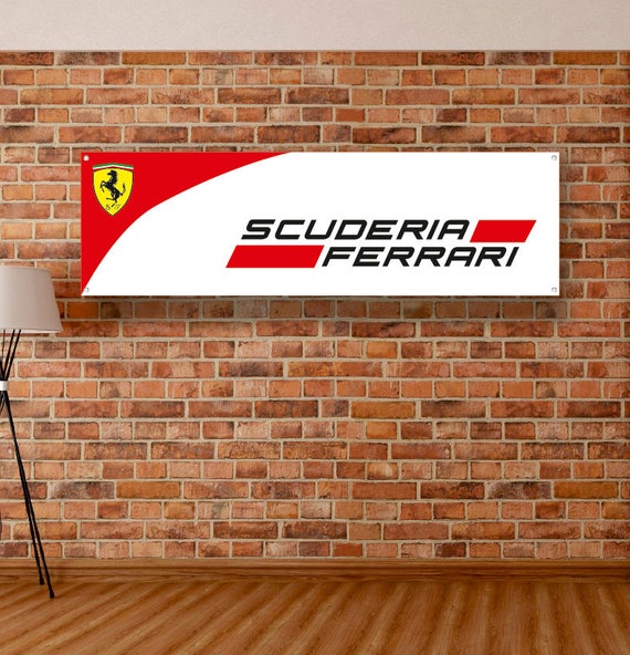 FERRARI Scuderia Vinyl Banner Garage Poster Workshop | Etsy