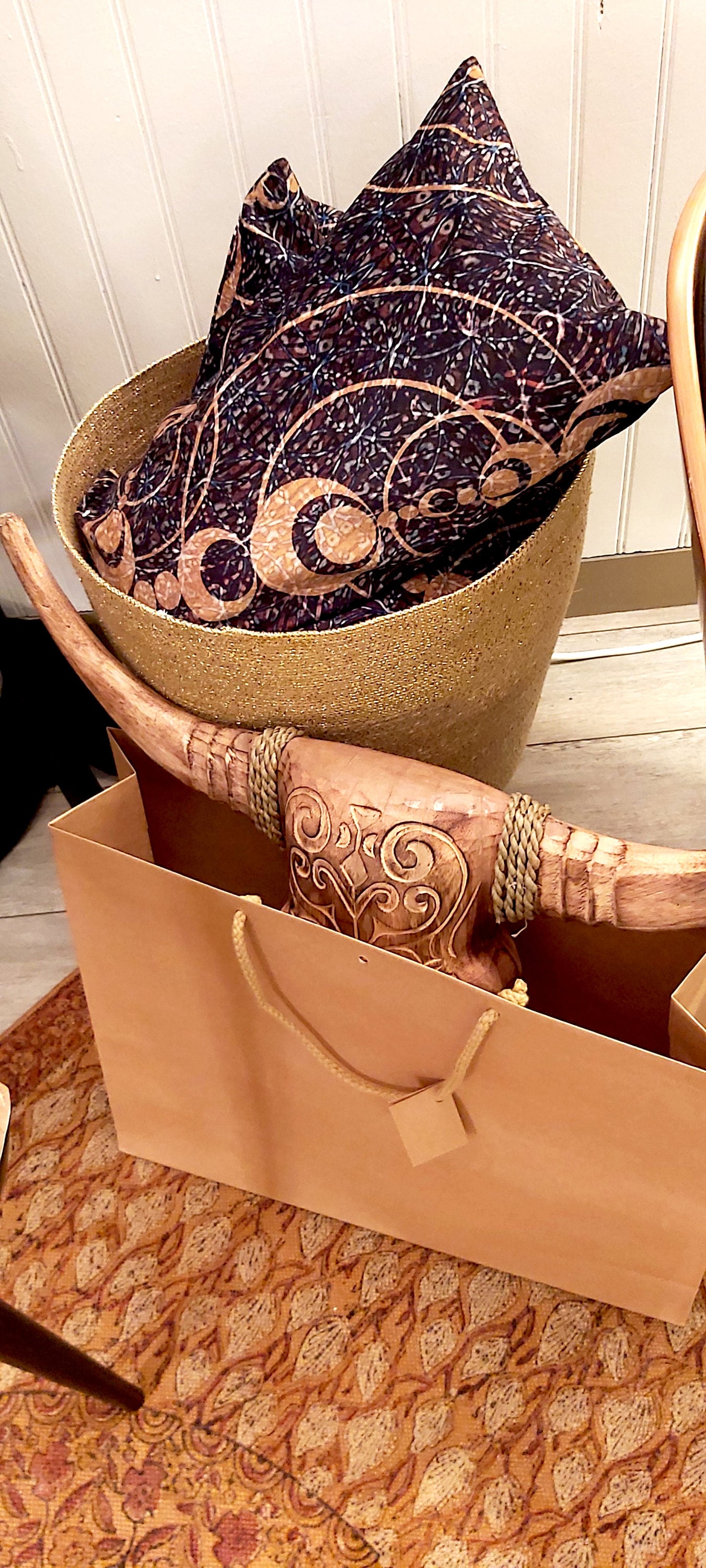 Made in France - Coussin en Velours Harmony Circle Saint Hippolyte