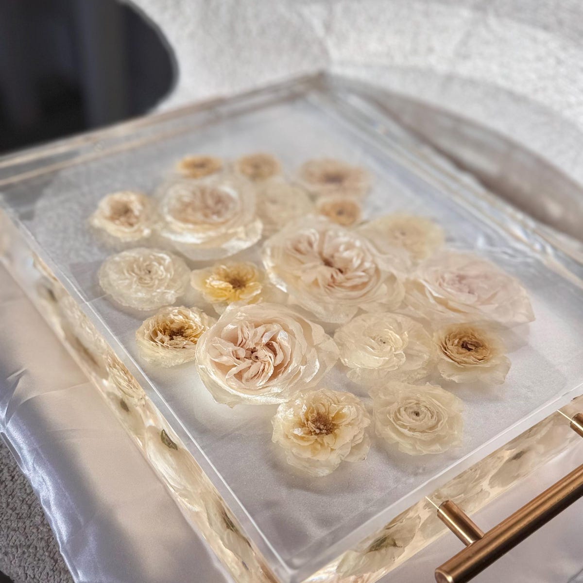 Wedding Bouquet Preservation Keepsake, Serving Tray, Wedding Bouquet Bookends, Bridal Bouquet Casting, Flower Block, Wedding Gift Idea - Etsy