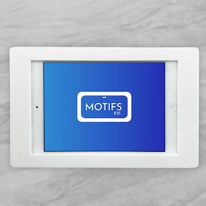 iPad Mini, iPad Mini 2, iPad Mini 3, iPad Mini 4, iPad Mini 5, 2 pieces White Tablet Stand, Mount, Tablet Mount, Tablet Stand, Wall Mount