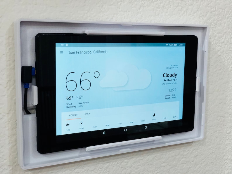 Amazon Kindle Fire 7 2 Parts Mount Tablet Mount Tablet Wall Etsy