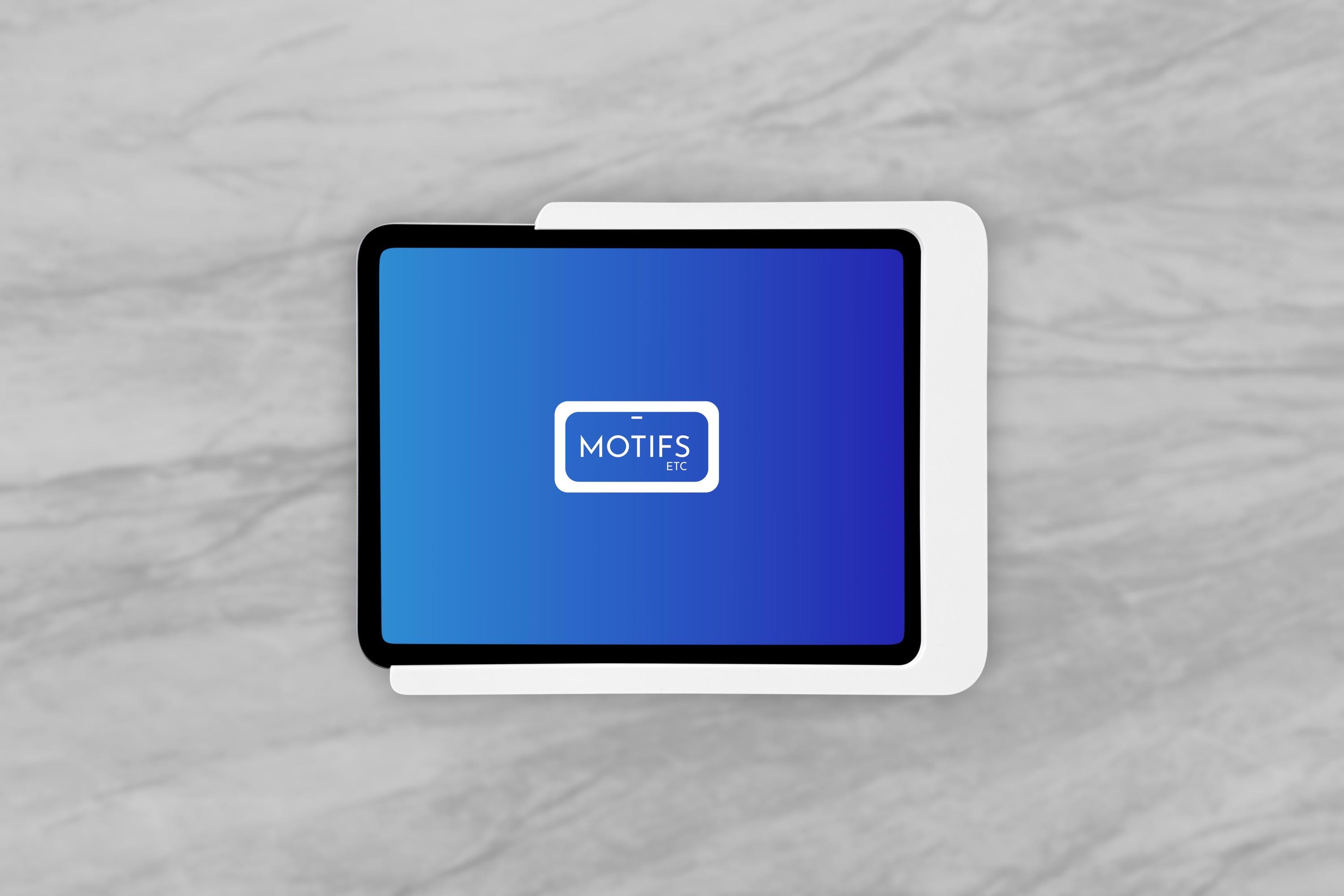 定価6.3万 新品 PLAN C iPad HOLDER ホワイト イタリア製 IPad 10th iPad 11th Gen A16 Wall Mount | 3D Printed Slide-in Dock