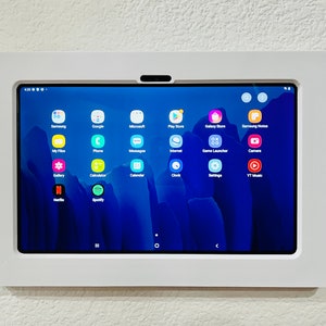Amazon Fire HD 10, versie 2023, 2021, 2019 of 2017, witte tabletmontage, tabletmuurmontage, 10-inch muurmontage, tabletstandaard