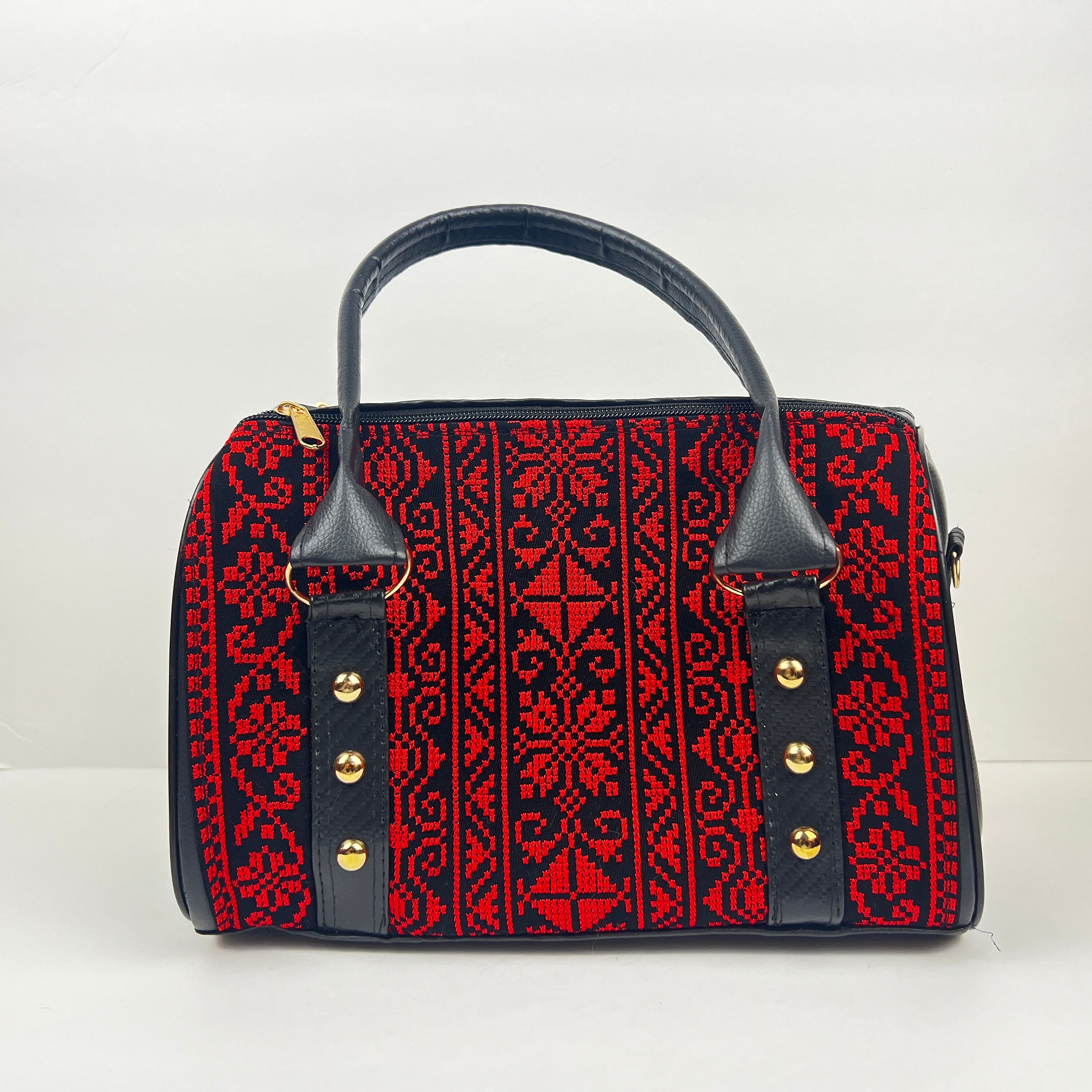 Palestinian Embroidered Large Purse/Handbag With Adjustable/Removable Strap