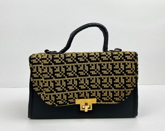 Palestinian Embroidered Purse/Handbag With Adjustable/Removable Strap