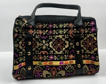 Palestinian Embroidered Large Purse/Handbag With Adjustable/Removable Strap