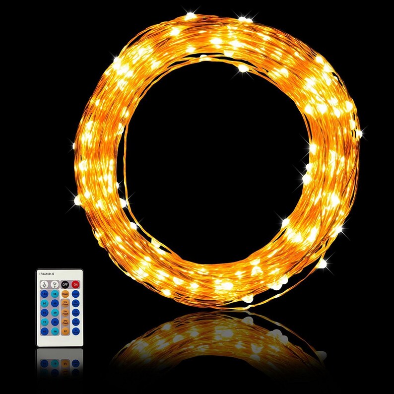 99ft LED Fairy String Lights Dimmable Waterproof for Etsy