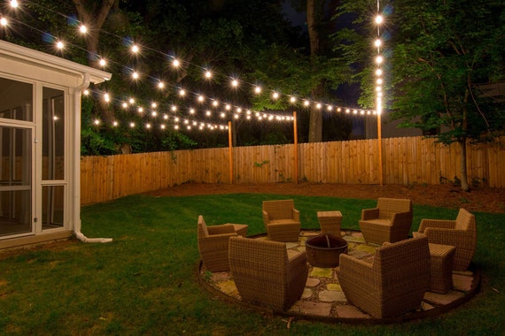 Outdoor Led String Lights Ul Commercial Grade Weatherproof Etsy