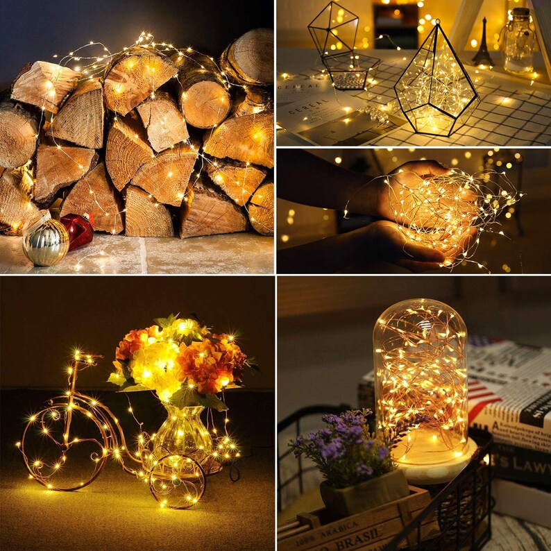 99ft LED Fairy String Lights Dimmable Waterproof for Etsy