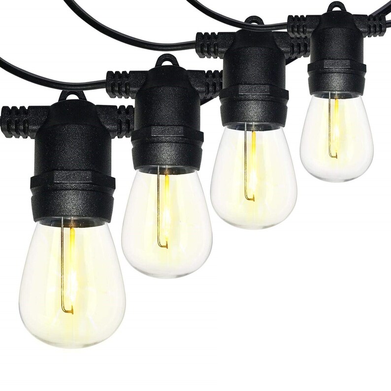 Outdoor Led String Lights Ul Commercial Grade Weatherproof Strand For Patio Garden Wedding Backyard Party