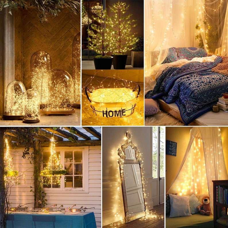 99ft LED Fairy String Lights Dimmable Waterproof for Etsy